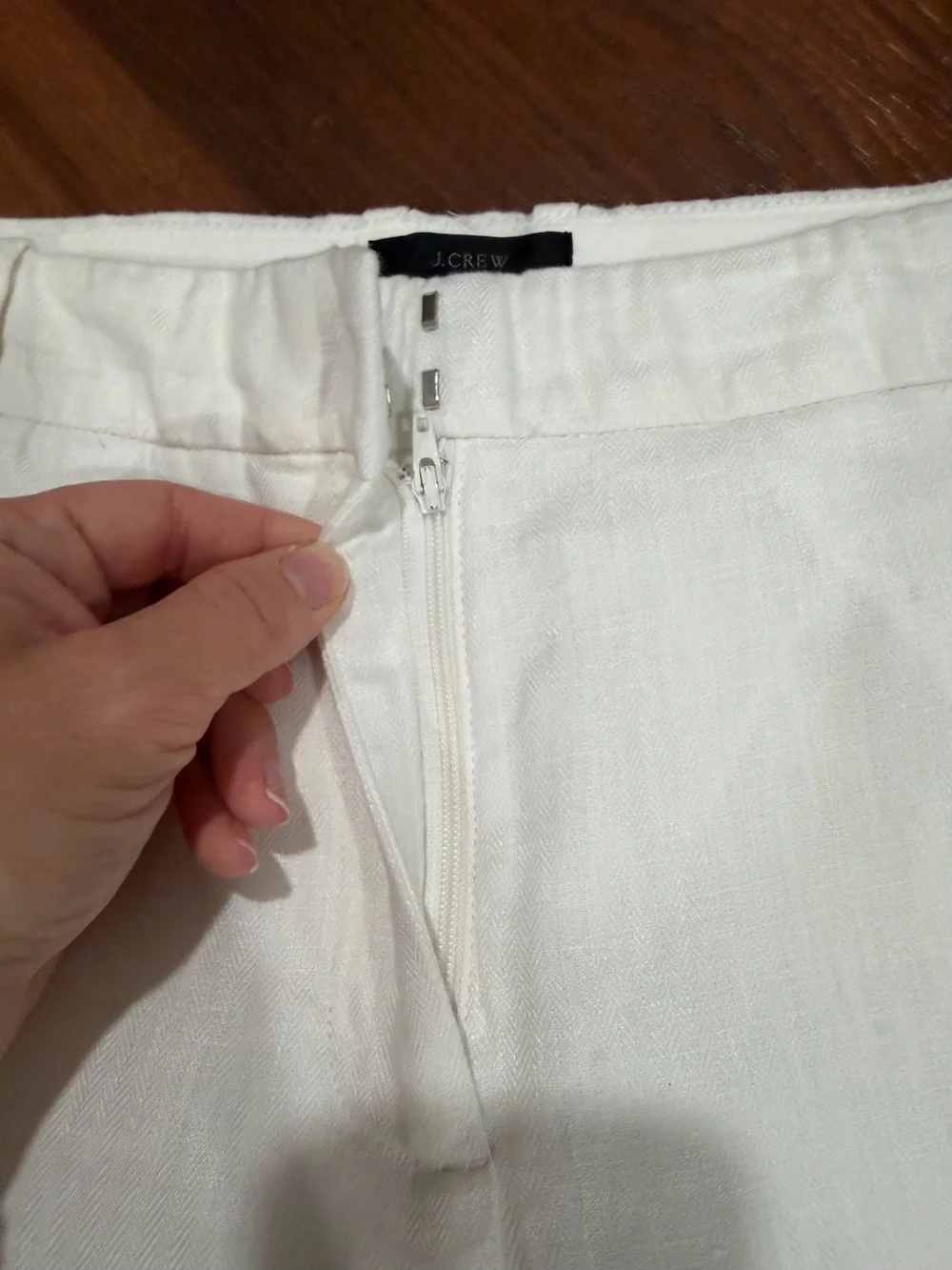 J.Crew Women’s Size 6 White Wide-Leg Dress Pants Trousers 100% linen